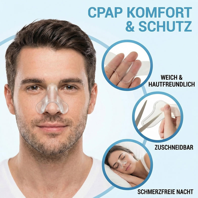 Cpap Pillow and Nose Pad for Sleep Mask - Pack of 5 | Against pressure points and red spots - soft gel pads for nose bridge - reusable and can be cut to size for a perfect fit 5 pieces (pack of 5)