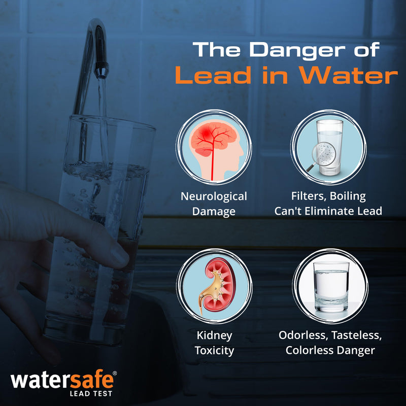 [Australia - AusPower] - USA-Made – Watersafe® Lead in Drinking Water Test Kit – EPA-Compliant & Lab-Verified 8-Minute Detection Below 5 PPB – Easy & Accurate DIY Home Testing for Tap & Well Water - 1 Pack 