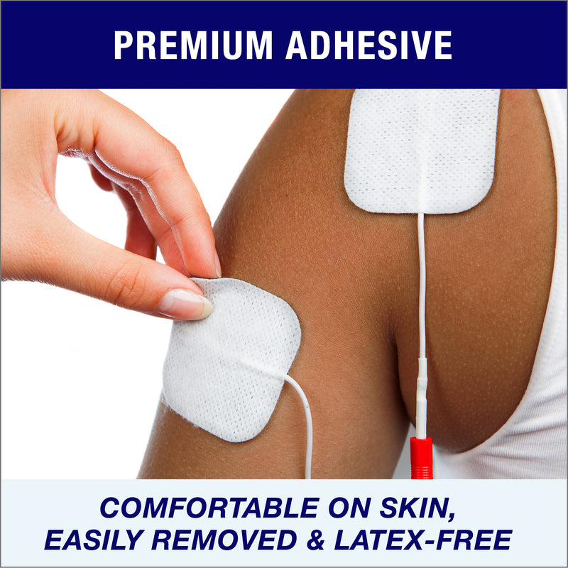 Syrtenty TENS Unit Pads 2x2 44 pcs Reusable Replacement Electrode Patches for Electrotherapy