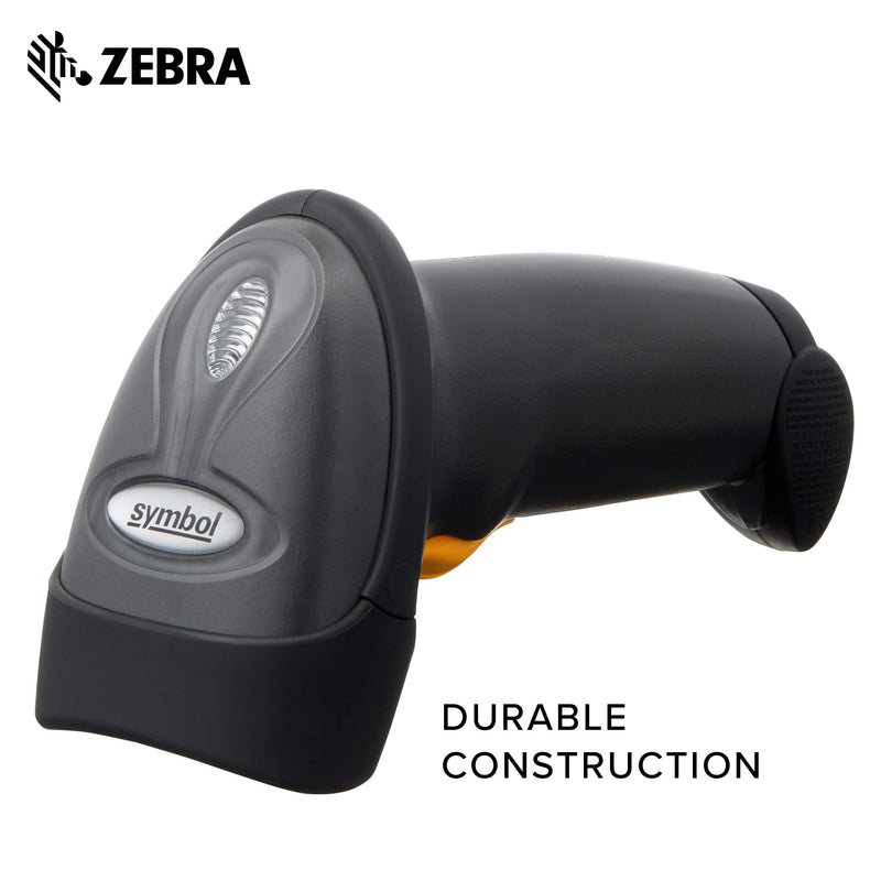 [Australia - AusPower] - Symbol Zebra LS2208 Series Corded Handheld Standard Range Laser Scanner Kit with Gooseneck Stand and Cable Twilight Black LS2208-SR20007R-NA 
