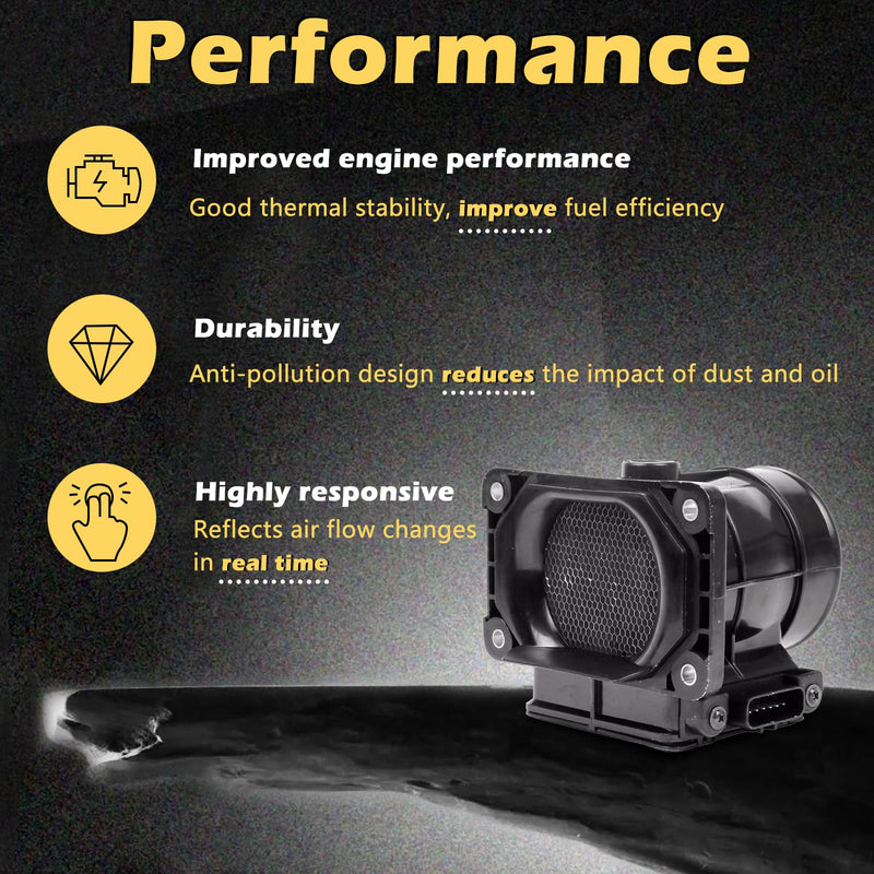 [Australia - AusPower] - Mass Air Flow Sensors Meter MAF 2.4L 3.0L compatible with Chrysler 2001-2005 Sebring - for Dodge 2001-2005 Stratus - 2000-2005 Eclipse - for Mitsubishi 1999-2003 Galant Montero Sport Replaces MD336501 