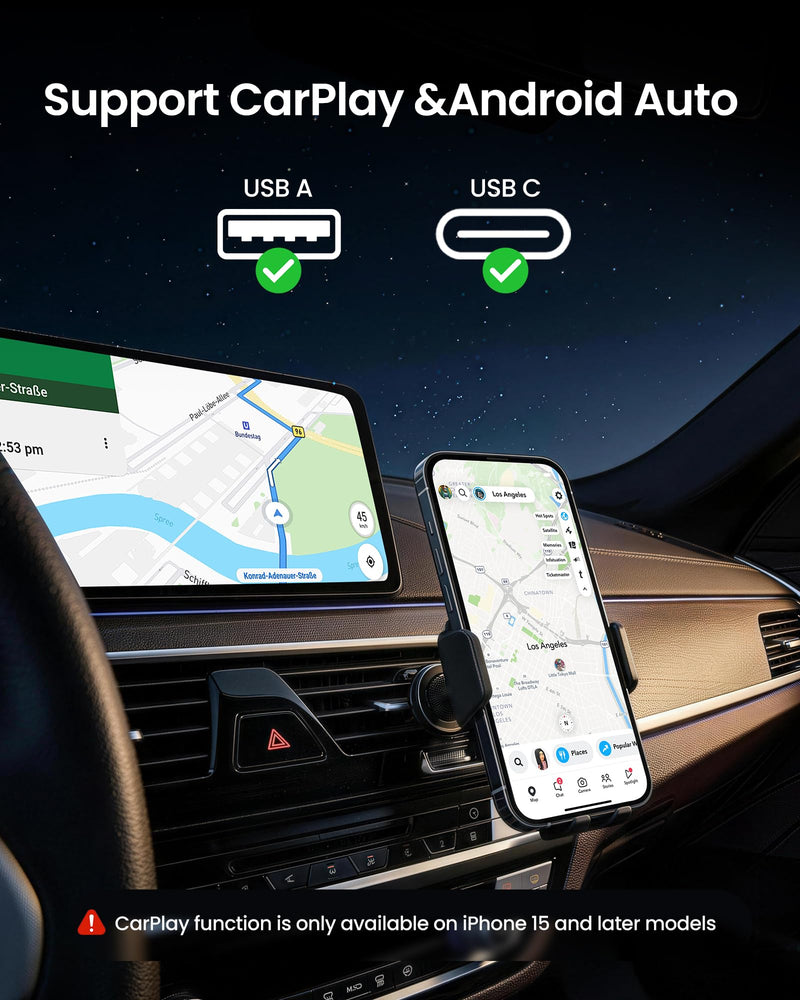 Silkland 2 in 1 USB A to USB C Data Cable 10Gbps, USB C to USB C 3.2 GEN 2x2 20Gbps Data Transfer, 15W/240W Fast Charging, USBC Monitor Video Cable for iPhone 17/16, Samsung S24/23, Macbook/iPad 6.6FT 6.6 Feet