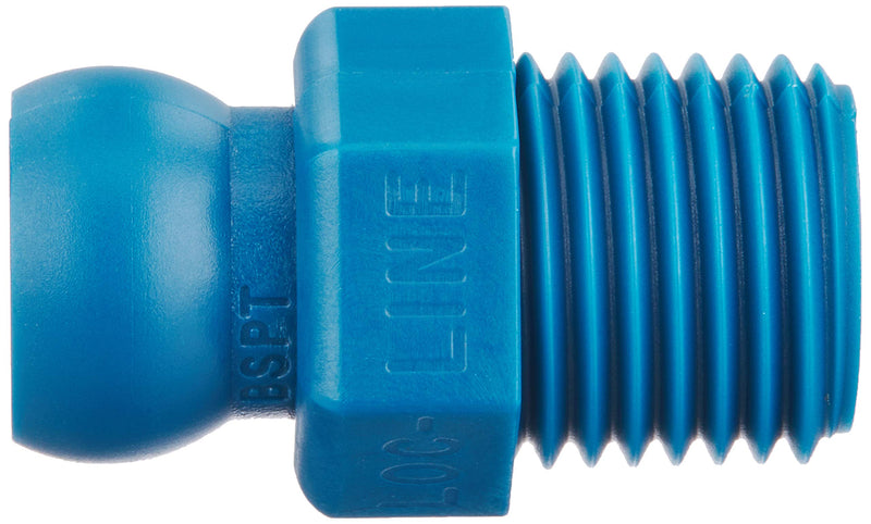 [Australia - AusPower] - Loc-Line - 41406 Coolant Hose Component, Acetal Copolymer, Connector, 1/4" Hose ID, 1/4" NPT (Pack of 4) 