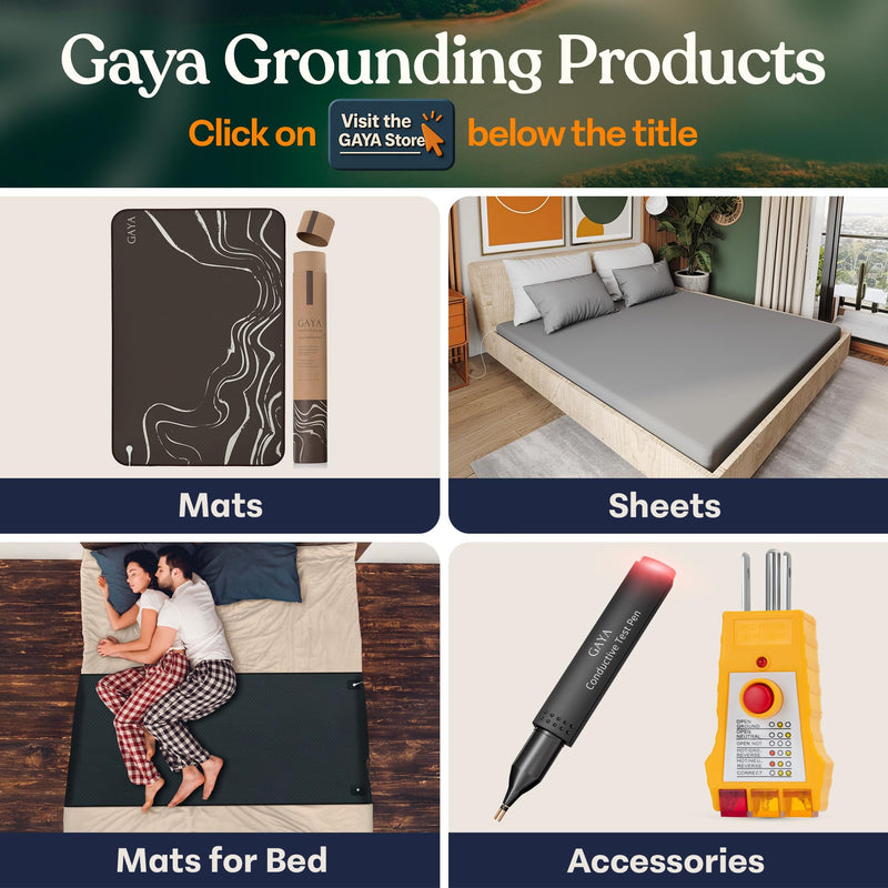 [Australia - AusPower] - GAYA Grounding Sheets, One Size, Extra Soft 95% Organic Cotton for Sleep Improvement & Muscle Relaxation, Grounded Sheet, Earthing Grounding Bed Sheets, Grounding Mattress Pad Bedding (104" x 24") Off White 