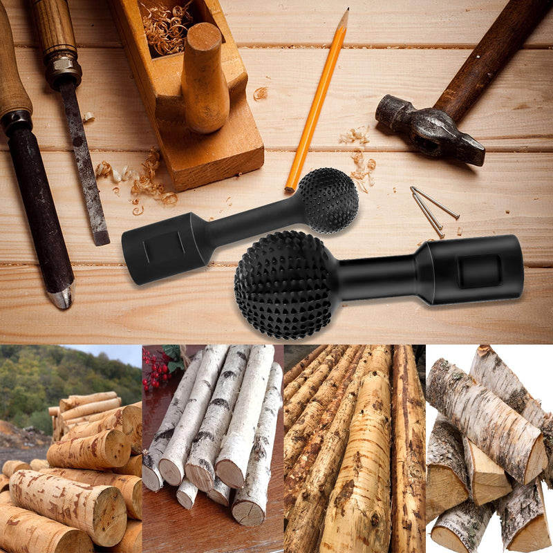 [Australia - AusPower] - Pyroclasia 2 x Ball Cutter Wood Carving 25 mm/40 mm Ball Chisel Wood Cutter for Angle Grinder Woodworking Tools Wood Rasp for Drill Ball Head Grinder Milling Disc for 115/125 mm 2pcs 
