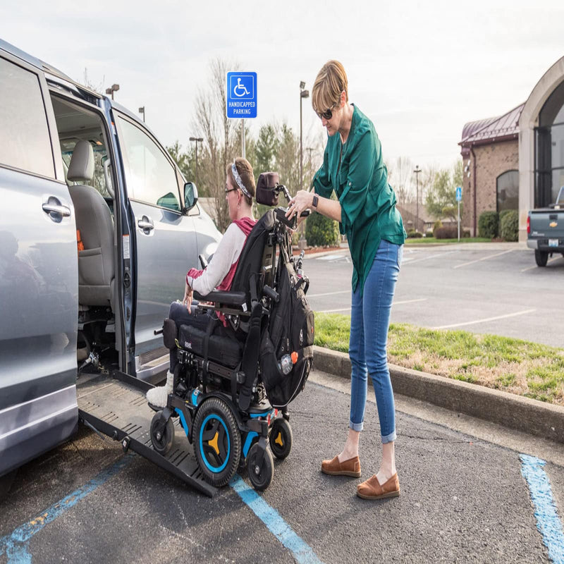 Handicap Parking Sign 2 Pack, Large 18"x12" Handicapped Sign for Parking Lot,Reserved Parking Sign,with Picture of Wheelchair Sign, Reflective Rust Free Aluminum,Waterproof,Easy to Mount