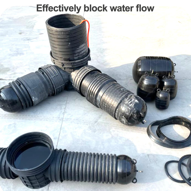 2 Inch Inflatable Pipe Plug, Water Shut Off Airbag for Drain & Sewer Lines - Reusable Rubber Test Ball, Temporary Water Blocker for Pipe Repair, Closed Water Testing & Maintenance 2 Inch - Standard
