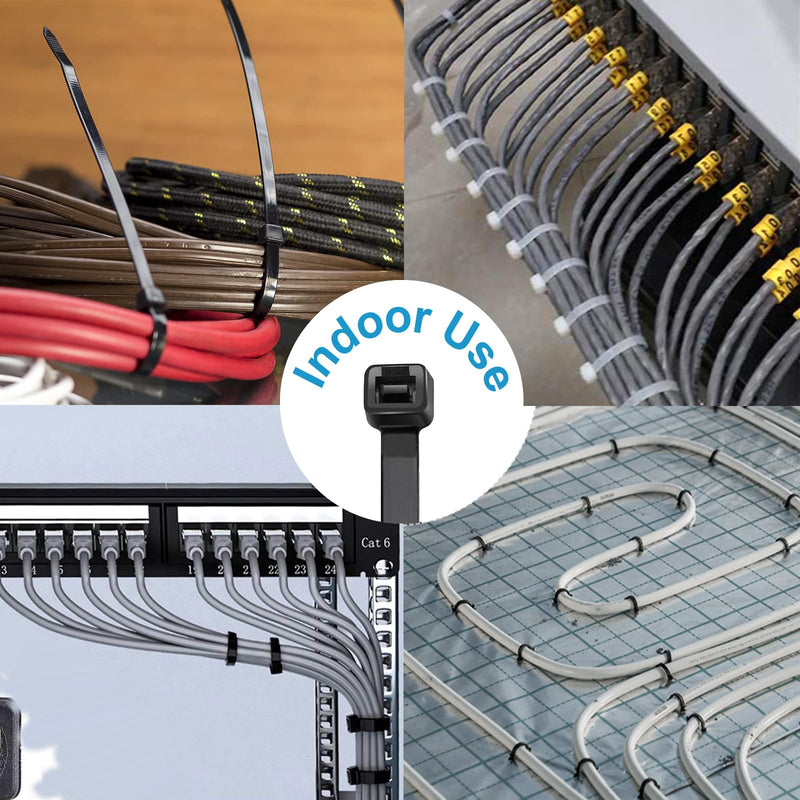 [Australia - AusPower] - Zip Ties 16 inch(100 Pack), 60 lb, Black Cable Ties, UV Resistant Wire Ties for Indoor and Outdoor Use, Paloka 16" (100 Pack) 