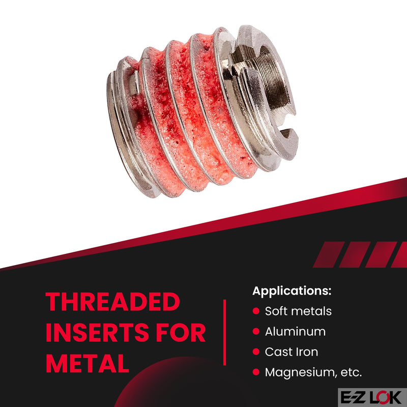 [Australia - AusPower] - E-Z LOK - 453-6 E-Z Lok Externally Threaded Insert, 303 Stainless Steel, M6-1.0 Internal Threads, M10x1.5 External Threads, 10.49mm Length, Made in US (Pack of 5) Pack of 5 M6-1.0 IT, M10x1.5 ET 