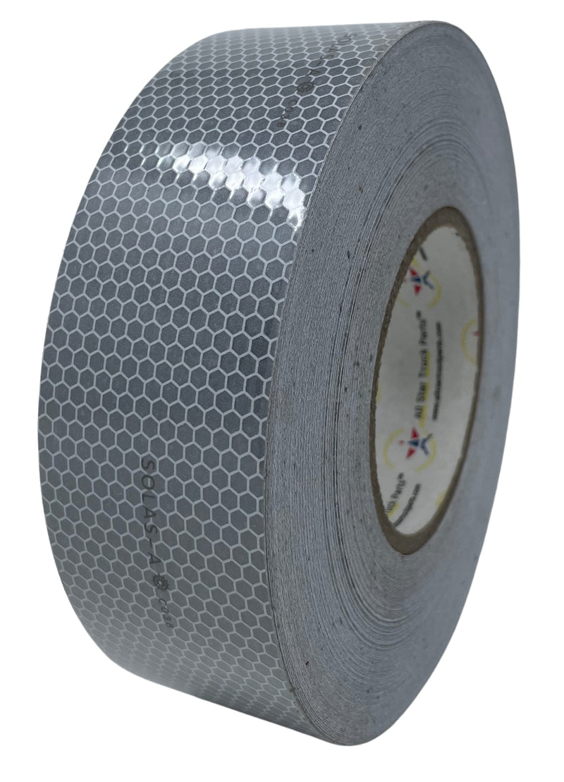 SOLAS Grade Marine Reflective Tape Conspicuity Safety Warning Silvery White Waterproof Ultra Reflective Glass Bead Honeycomb Technology Boats Rafts, Life Jacket, Motorcycles, Trailers (2IN X 75FT) 2IN X 75FT