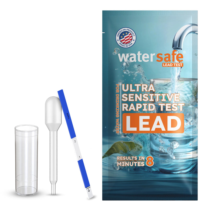 [Australia - AusPower] - USA-Made – Watersafe® Lead in Drinking Water Test Kit – EPA-Compliant & Lab-Verified 8-Minute Detection Below 5 PPB – Easy & Accurate DIY Home Testing for Tap & Well Water - 1 Pack 