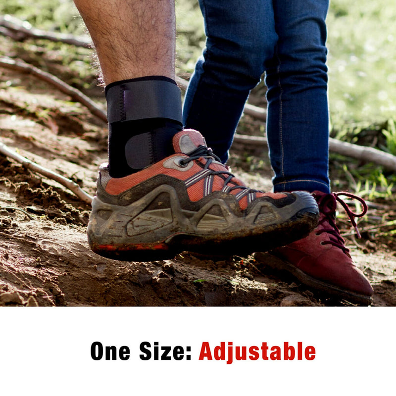 [Australia - AusPower] - ACE Brand Deluxe Adjustable Ankle Stabilizer, Firm Stabilizing Support for Weak, Sore or Injured Joints, Adjustable Ankle Brace, Breathable, One Size Fits Most 