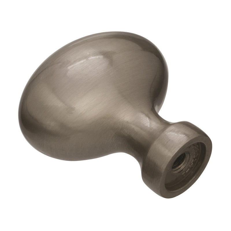 Amerock | Cabinet Knob | Satin Nickel | 1-3/8 inch (35 mm) Length | Vaile | 10 Pack | Drawer Knob | Cabinet Hardware