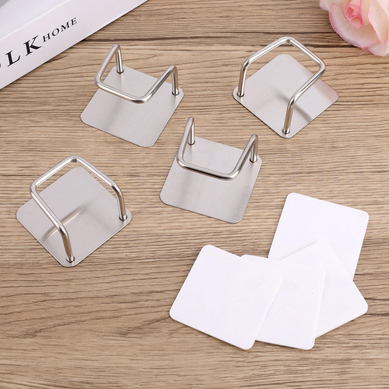 4 Pieces Body Weight Scale Holder Drill Free Stand | Self Adhesive Bathroom Scale Organizer Holder Body Weight Meter for Wall Cabinet Storage Household
