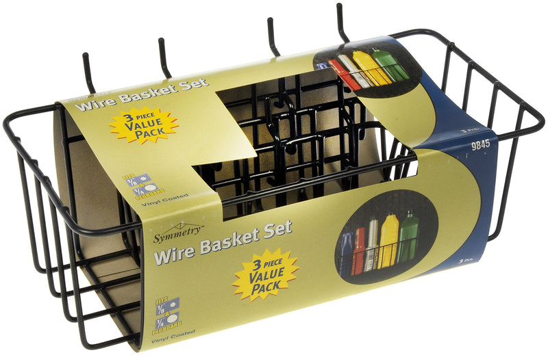 [Australia - AusPower] - Dorman Hardware 4-9845 Assorted Pegboard Wire Basket Set, (Set of 3) 