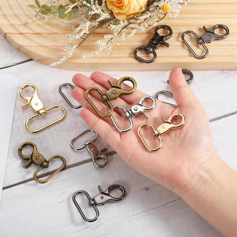 [Australia - AusPower] - uxcell 8Pcs Swivel Snap Hook, 20mm(3/4") Trigger Snap Heavy Duty Metal Lobster Claw Clasp Lanyard Clips for Straps Bags Belting Leathercraft, Bronze 