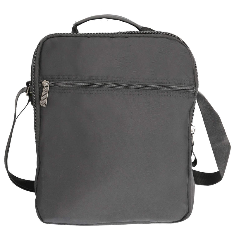 [Australia - AusPower] - Vertical Messenger Bag, Crossbody Bag, Shoulder Bag Work Satchel for iPad Tablet Kindle Large-black 