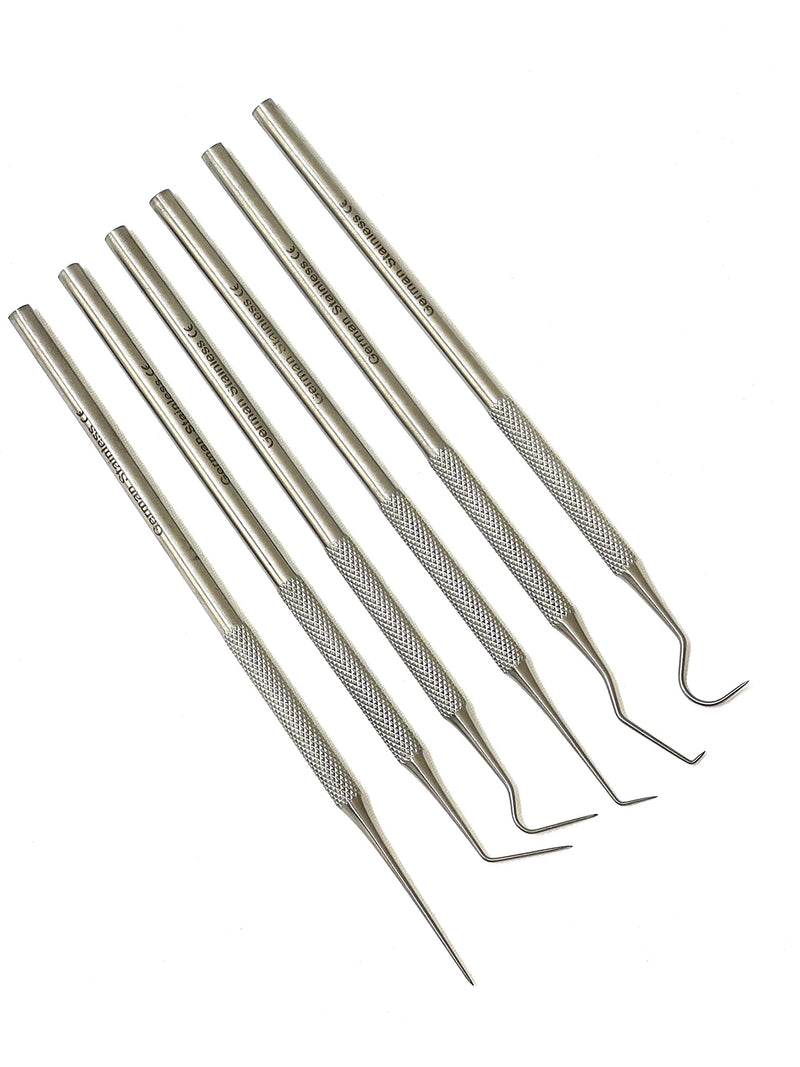 [Australia - AusPower] - Premium German -Set of 6 Stainless Steel Precision Micro Probe Set Combo, 5.5 inch Overall Length 