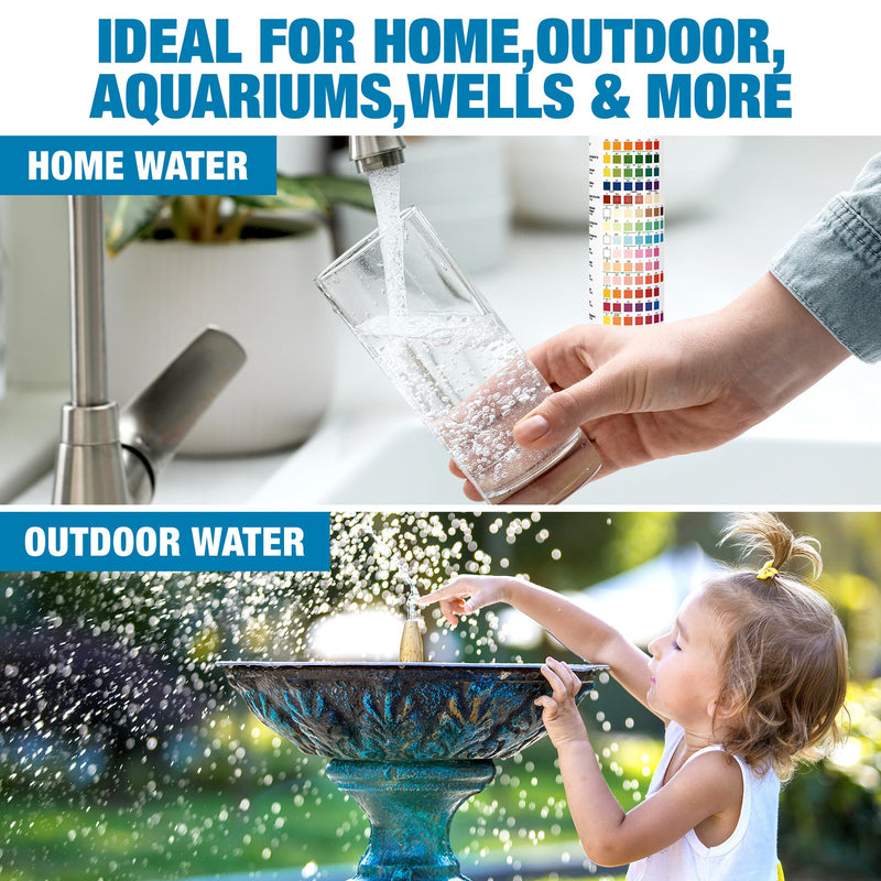 [Australia - AusPower] - 21-in-1 Drinking Water Test Kit for Tap & Well - 120 Strips + 4 Bacteria Tests. Home Water Quality Tester for Lead, Iron, pH, Hardness, Fluoride, Copper, Nitrate. EPA Standard 