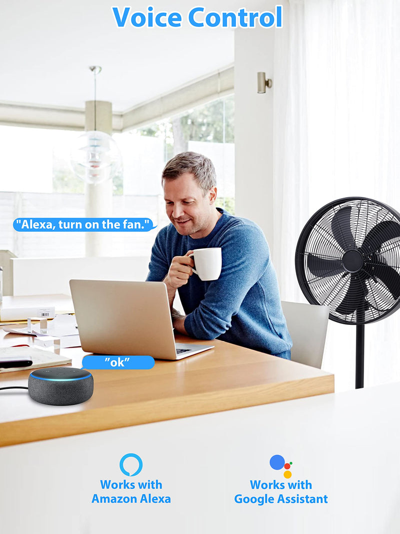 [Australia - AusPower] - EIGHTREE Smart Plug, Alexa Smart Plugs That Work with Alexa and Google Home, Compatible with SmartThings, Smart Outlet with WiFi Remote Control and Timer Function, 2.4GHz Wi-Fi Only, 4Packs 4 Pack 