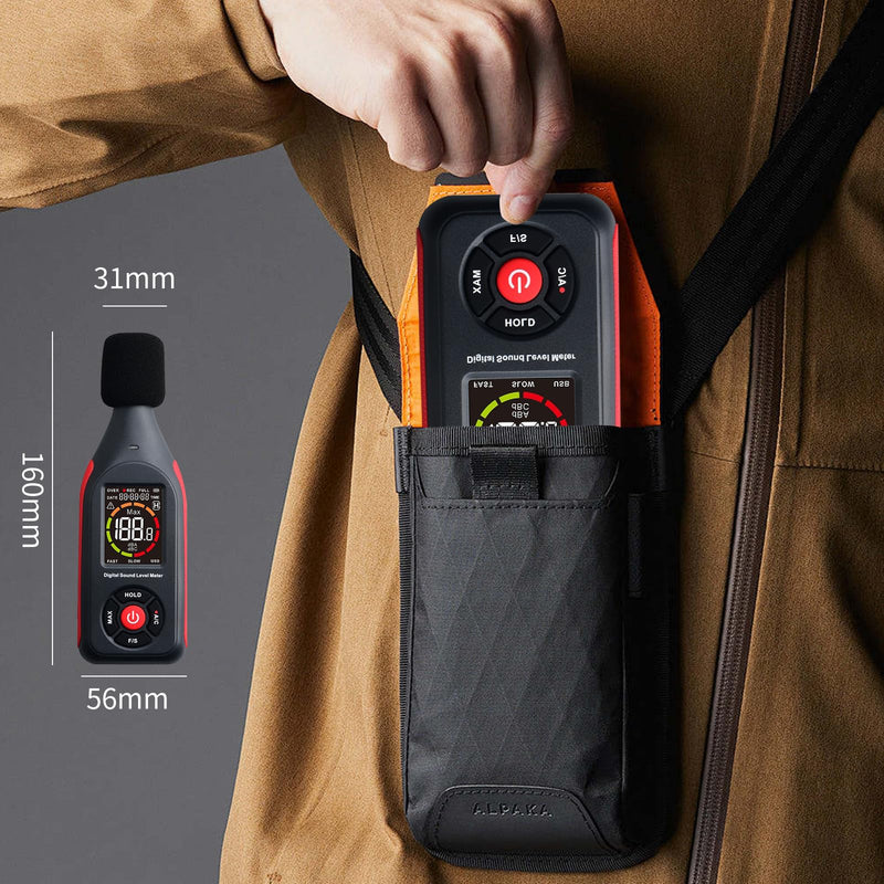 [Australia - AusPower] - OBEST Digital Portable Sound Level Meter with LCD Display, Decibel Meter, dB Meter 30 dB to 130 dB, Volume Meter, Noise Monitor with Alarm, Noise Meter Professional, Data Storage 