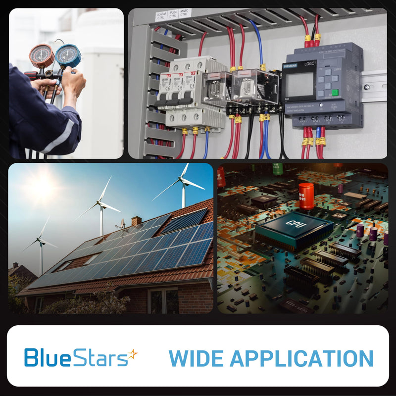 [Australia - AusPower] - BlueStars 2PCS Solid State Relay SSR-25DD DC to DC Input 3-32VDC Output 5-200VDC 25A Single Phase Semi-Conductor Relay Module - Pack of 2 - Control 3-32V DC Load 5-200V DC 
