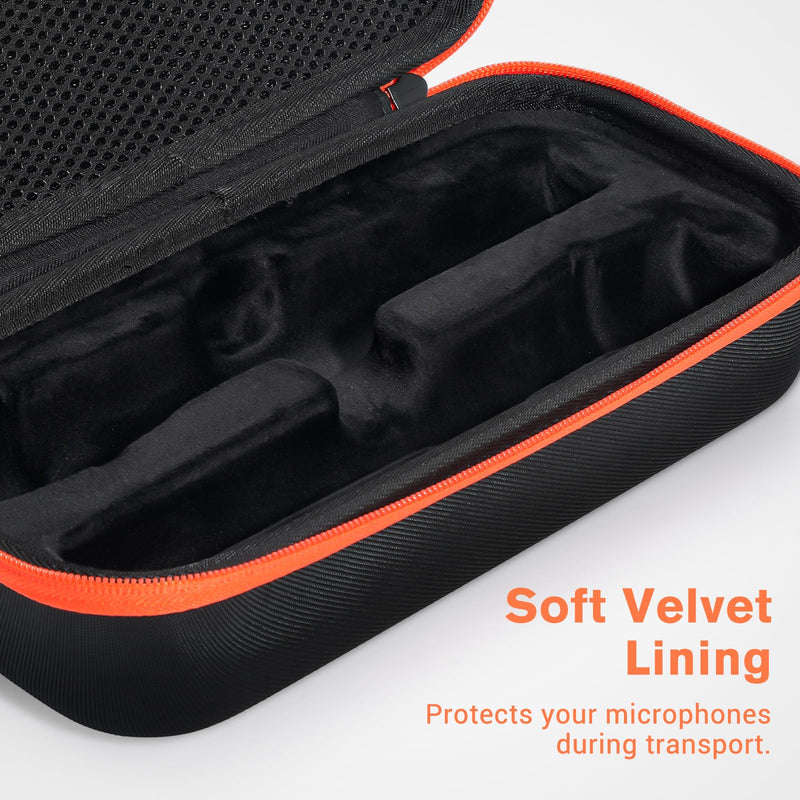 [Australia - AusPower] - ProCase Stethoscope Hard Carrying Case Bundle with Microphone Case for JBL Speaker Wireless Two Microphone System 