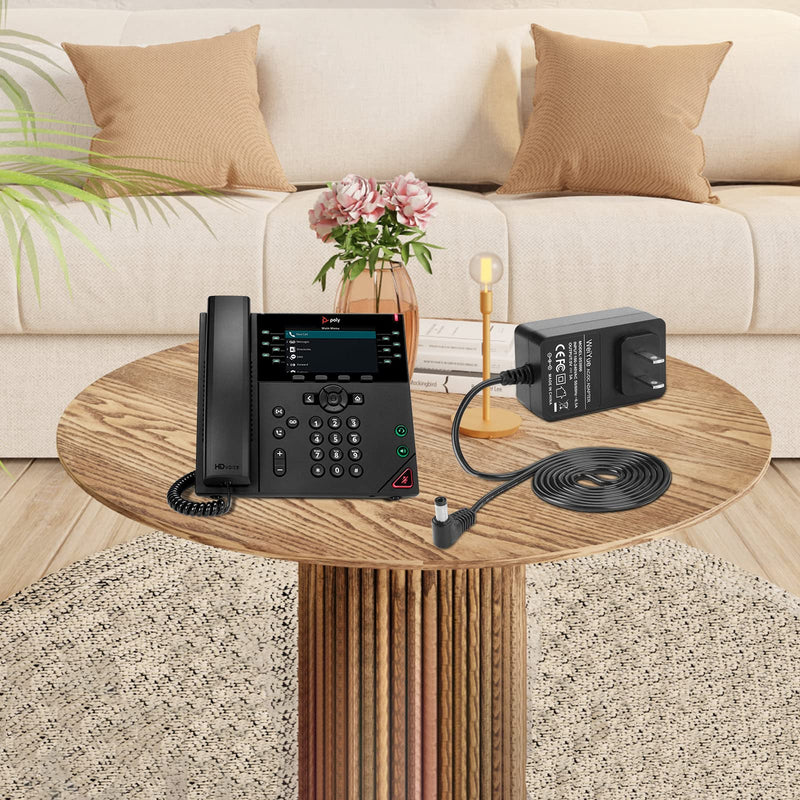[Australia - AusPower] - dc 5v Power Supply 5vPower Supply is Compatible with The Polycom IP Phones VVX 150, 250, 350, 450, 2200-48872-001, and 1465-48871-001. 