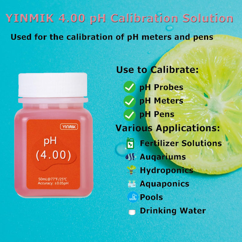 [Australia - AusPower] - pH Meter Calibration Solution Kit(4.00,7.00&10.01) with pH Electrode Storage Solution Kit,3 bottles pH Calibration Buffer Solution and 2 bottels KCL pH Probe Solution for pH Meters 