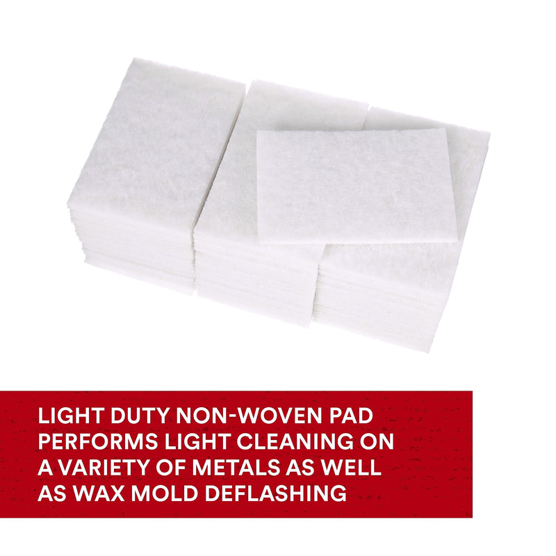 [Australia - AusPower] - Scotch-Brite Light Cleansing Hand Pad 7445, 6 in x 9 in, Mild Abrasive Hand Sanding Pad, For Metal, Vinyl, Porcelain and Other Delicate Surfaces, Pack of 20 