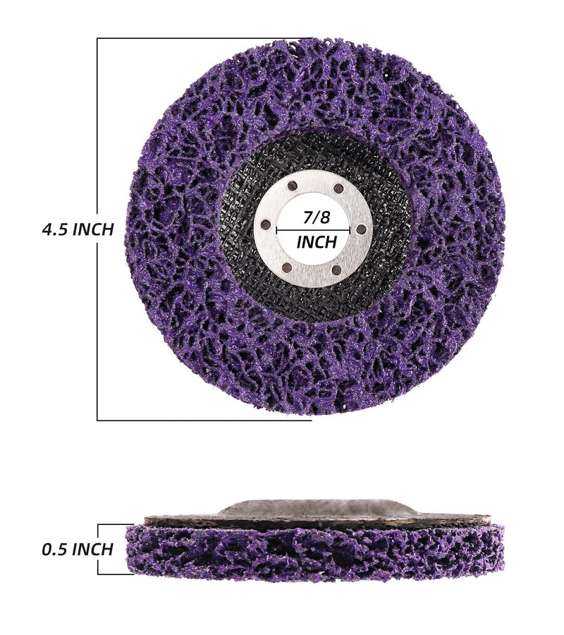 [Australia - AusPower] - Strip Discs Grinding Disc 4.5'' x 7/8'' Stripping Wheel Clean and Remove Paint Coating Rust Welds Oxidation for Angle Grinder-5 Pack 