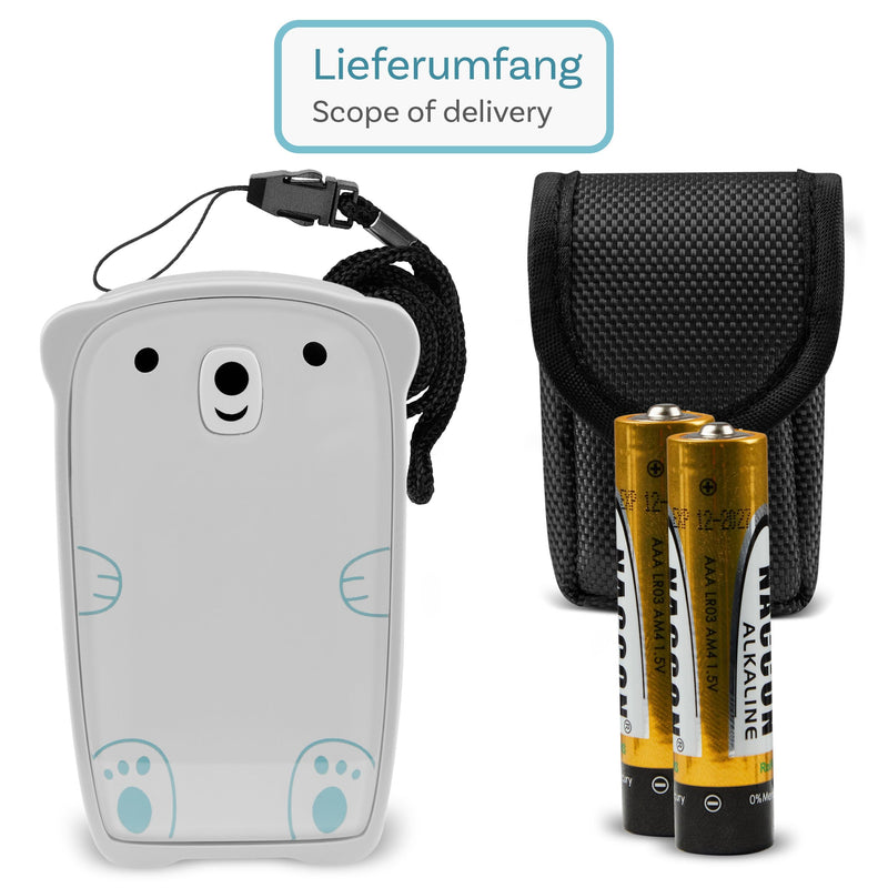 Pulox PO-235 Children's Pulse Oximeter for SpO2, Pulse Rate & PI with Alarm | For measuring oxygen saturation, pulse and perfusion index, child-friendly design for little fingers