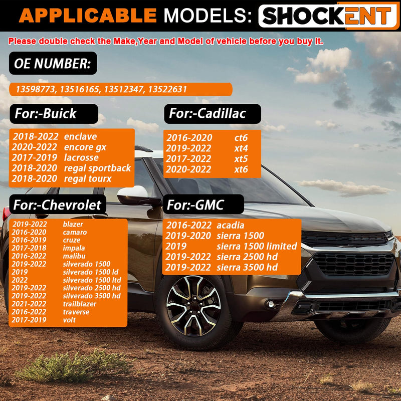 [Australia - AusPower] - Upgraded 433Mhz TPMS Sensor 13598773 for:-Chevy Malibu 2016-2022, Cruze 2016-2019, Impala 2017-2018, Traverse 2021-2022; for:-GMC Acadia 2016-2022;Tire Pressure Monitoring System Sensor 4Pcs 