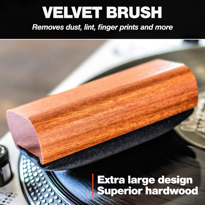 [Australia - AusPower] - Ultimate Vinyl Record Cleaning Kit | Includes: Record Cleaner, Velvet Brush, Microfiber Brush, Stylus Brush & Storage Pouch - Restore & Revive Your LPs 