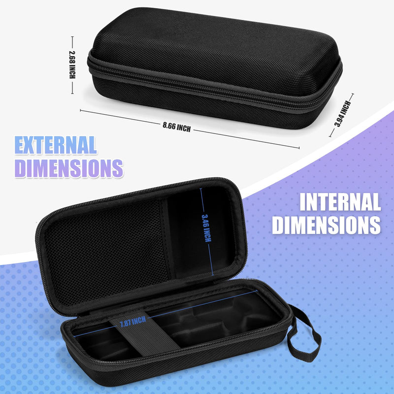 [Australia - AusPower] - Hard Carry case Compatible with MYNT3D Super / MYNT3D Professional / MYNT3D Pro Printing 3D Pen (Only Case),Black Black 