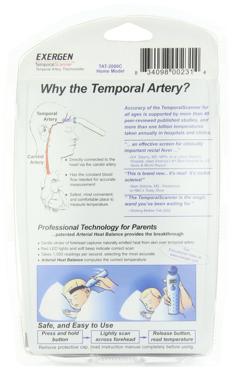 [Australia - AusPower] - Exergen Thermometer, Temporal Scanner 1 thermometer 