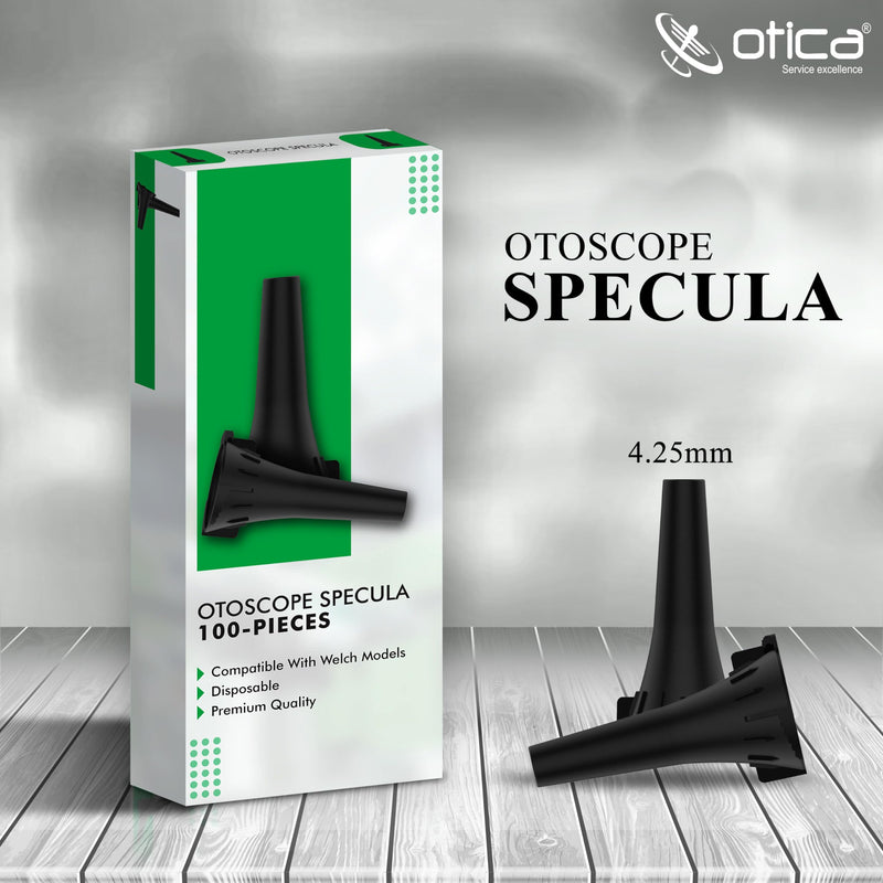 [Australia - AusPower] - 4.25 mm Disposable Ear Specula for Welch Otoscopes - Bag of 100 psc compatible with all otoscopes of Welch-Allyn Universal Otoscope Speculums 4.25 MM 100 Count 
