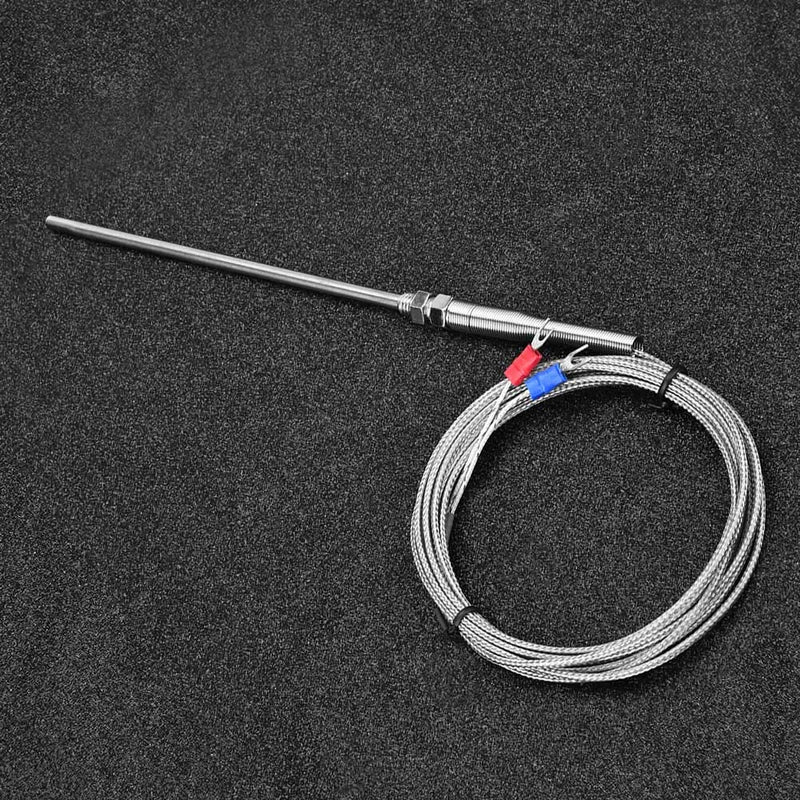 [Australia - AusPower] - Thermocouple Sensor Probe Type K Thermocouple M8 Thread Galvanised Temperature Sensor 8 mm Diameter Thread 0-400 °C (3M) 