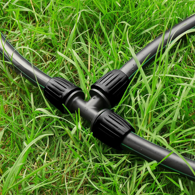 [Australia - AusPower] - Drip Irrigation Fittings for 1/2 Inch Drip Tubing (1/2" ID x 0.65" OD)?1/2'' Drip Line Tees Anti-drop Locked Nut Barbed Tee Connectors Garden Irrigation System Parts (10 Pack) 1/2" Barbed Tee-10P 