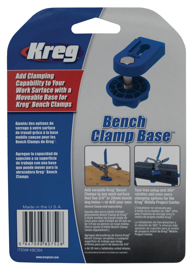 Kreg KBCBA Bench Clamp Base