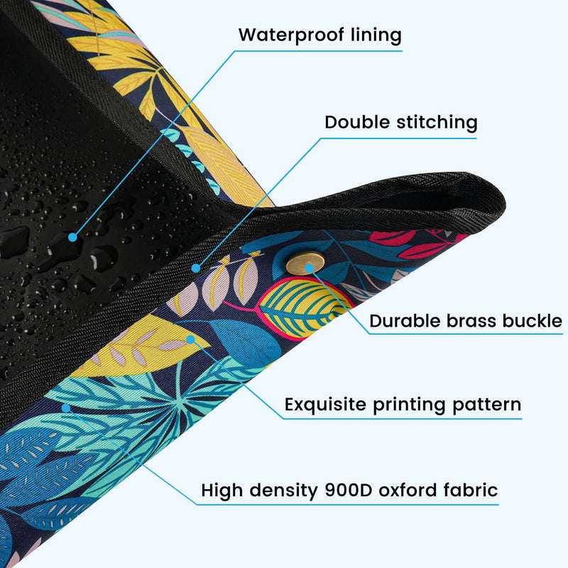 Onlysuki 2 PCS 43.5" x 29.5" Extra Large Repotting Mat for Indoor Plants Transplanting and Dirt Control Plant Gift for Plant Lovers Extra Large 43.5" X 29.5" 2pcs Colorful Leaf Print