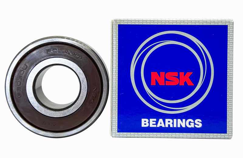 [Australia - AusPower] - Nsk Bearings (2 Pack) 6203-2RS 6203DDU 6203VV Bearings 17X40X12MM Pressed Steel Cage,Deep Groove Ball Bearings 