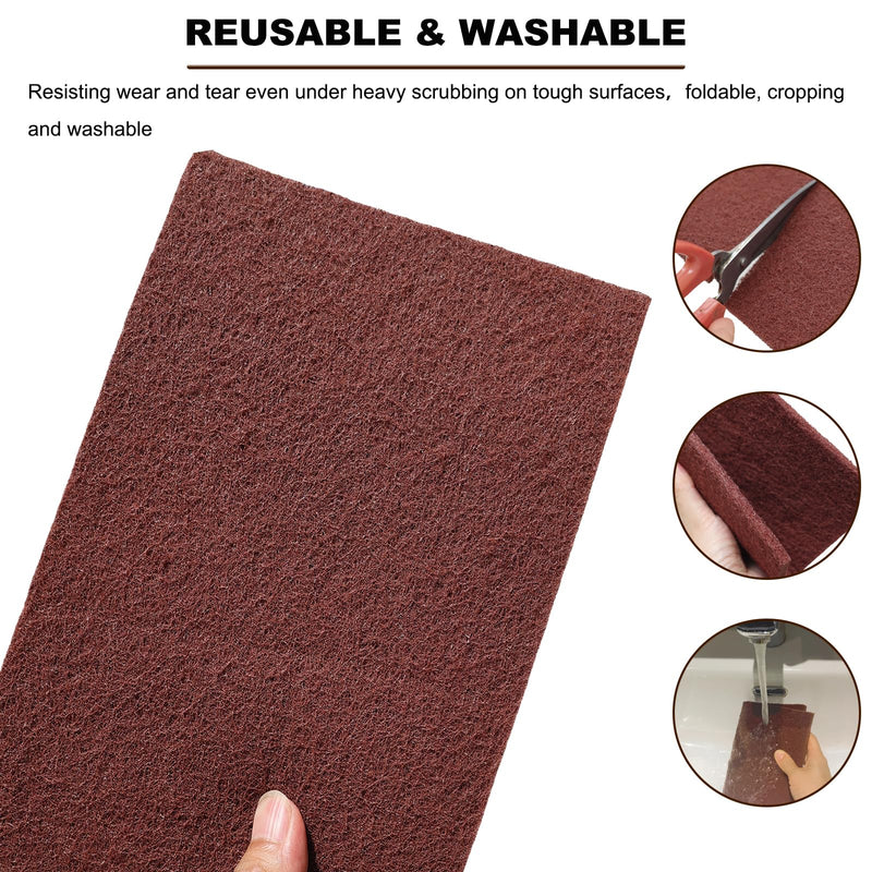 [Australia - AusPower] - 15 Pack 6" x 9" Hand Pads Set- Coarse Medium Fine Purpose Scuff Pads, Scuffing, Scouring, Sanding, Paint Primer Prep Adhesion Scratch - Surface Preparation Automotive Car Auto Body Woodworking Mixed color 