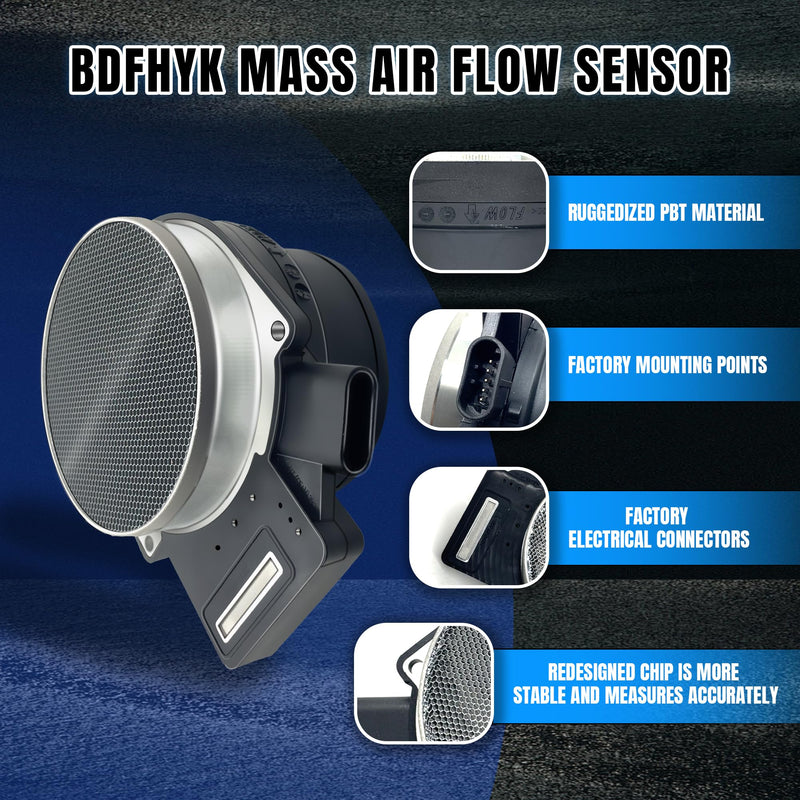 25318411 Mass Air Flow Sensor Fits for Chevrolet Silverado, GMC, Cadillac Rainier, Deville, 00-05 Eldorado Sierra, 05-06 Pontiac Tahoe, 99-07 Yukon, Suburban, Escalade OE# 86-8411, 25168491, AF10043