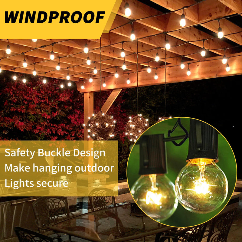 [Australia - AusPower] - 30 PCS Cup Screw-in Hanger Hooks with Safety Buckle, Windproof Screw Hooks Perfect for Hanging Outdoor String Lights, Plants, and Patio Lights,for Ceiling and Wall Mount, 2.2 Inches in Black 
