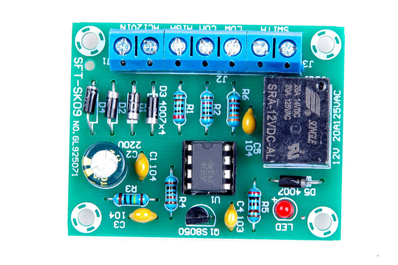 [Australia - AusPower] - Liquid Level Controller Sensor Module DC 12V Water Level Detection Sensor Drainage Control Circuit Board Suitable for Controller Switch Automation Detection Pump Tank Water Level 