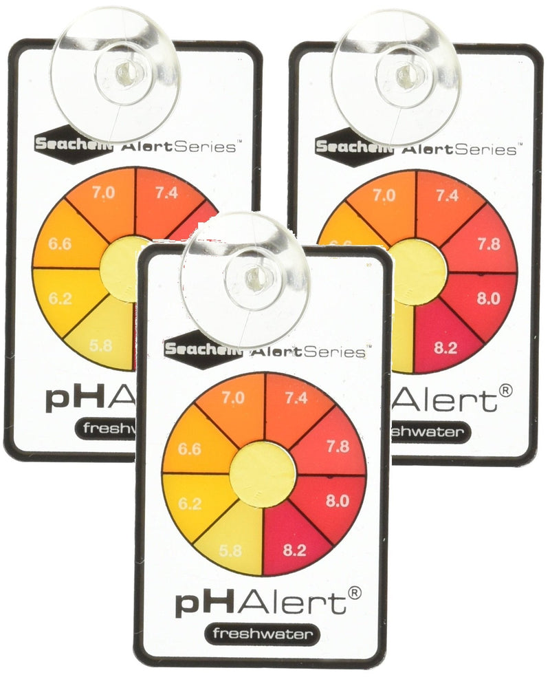 [Australia - AusPower] - Seachem 3 Pack of pH Alert Devices, Continuously Monitors Freshwater for 3 to 6 Months Each 
