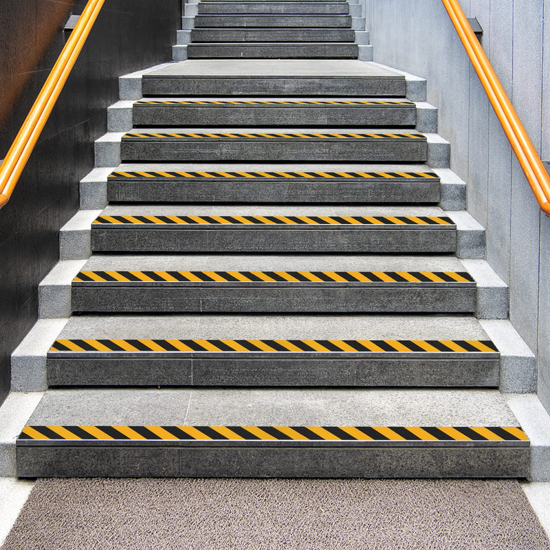 Anti Slip Tape 2in x 32ft Black and Yellow, Heavy Duty Grip Tape for Stairs, Steps, Ramps, Industrial Floors, Waterproof Non-Slip Safety Traction Tape for Indoor & Outdoor Hazard Warning