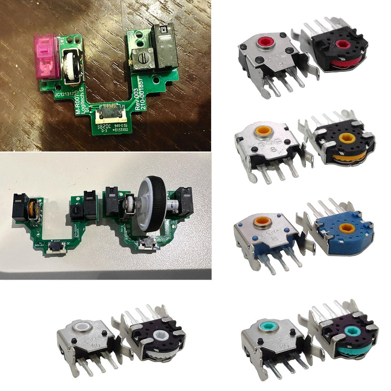 [Australia - AusPower] - Original TTC 8mm Silver Green Gold Redness Cores Mouse Encoders Wheel Decoders Mouse Switches for GPROX Superlight 2 Mou 