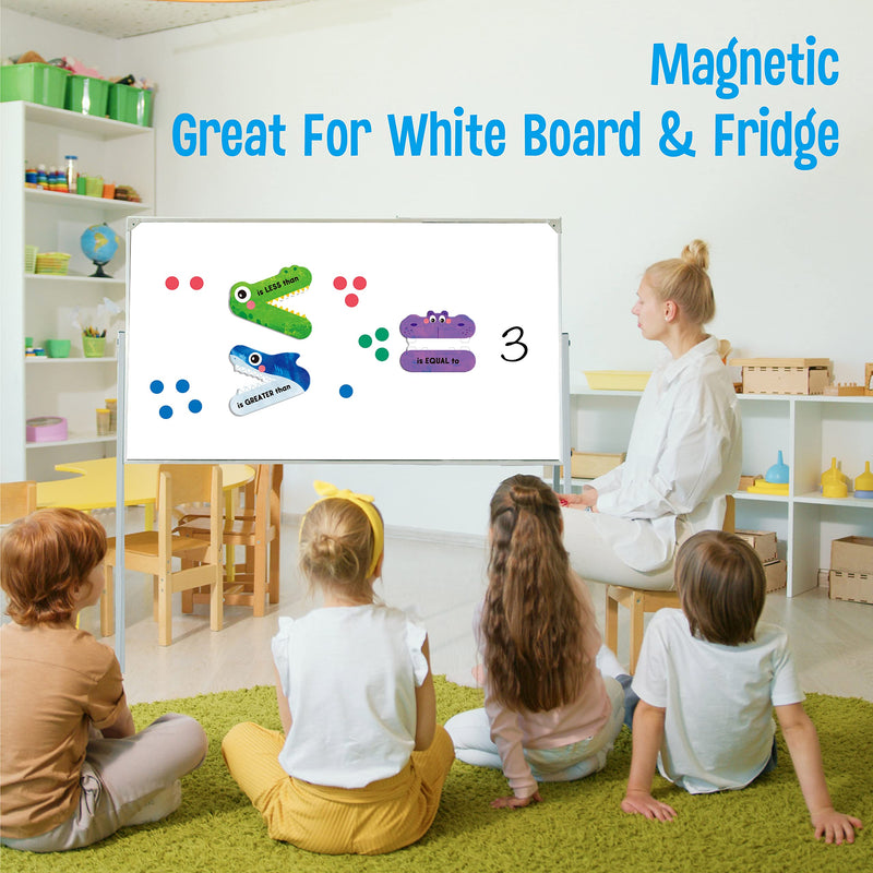 [Australia - AusPower] - 3 Magnetic Math Signs, Math Symbols Greater Than/Less Than/Equal To Math Demonstration Tool Teacher School Classroom Supplies, Numeric Relationship Understanding and Math Problem Solving 3 Magnetic Math Signs 